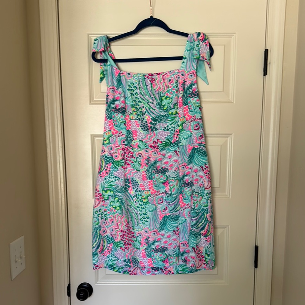 Lilly Pulitzer Blue and Pink Resort Mini Romper